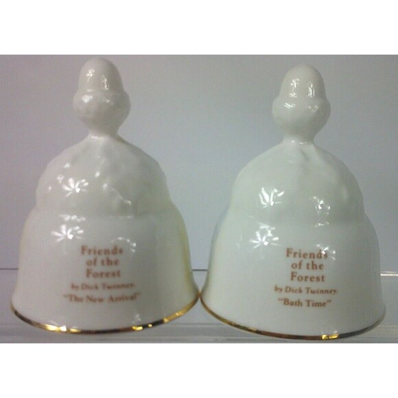 Vintage Oakley Friends of the Forest Fine Bone China Bells England Lot of 17 - Picture 9 of 16